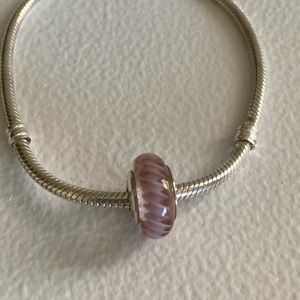 COPY - 1 Retired Pandora Murano Glass Zigzag Charm